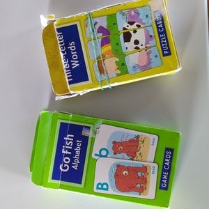 Go Fish Alphabet & Word Puzzle Cards